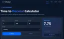 Time to Decimal Calculator