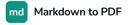 Markdown to PDF