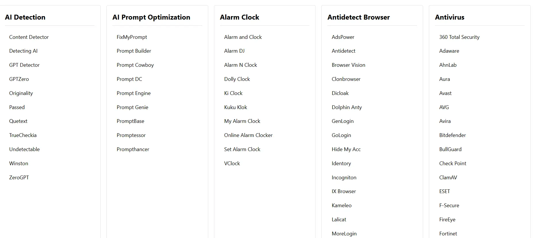 Screenshot 1 of Very Good Alternatives