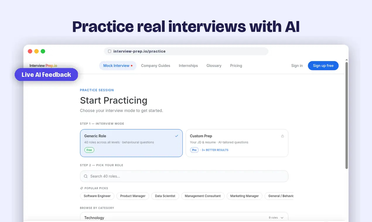 Screenshot 7 of Interview Prep.io