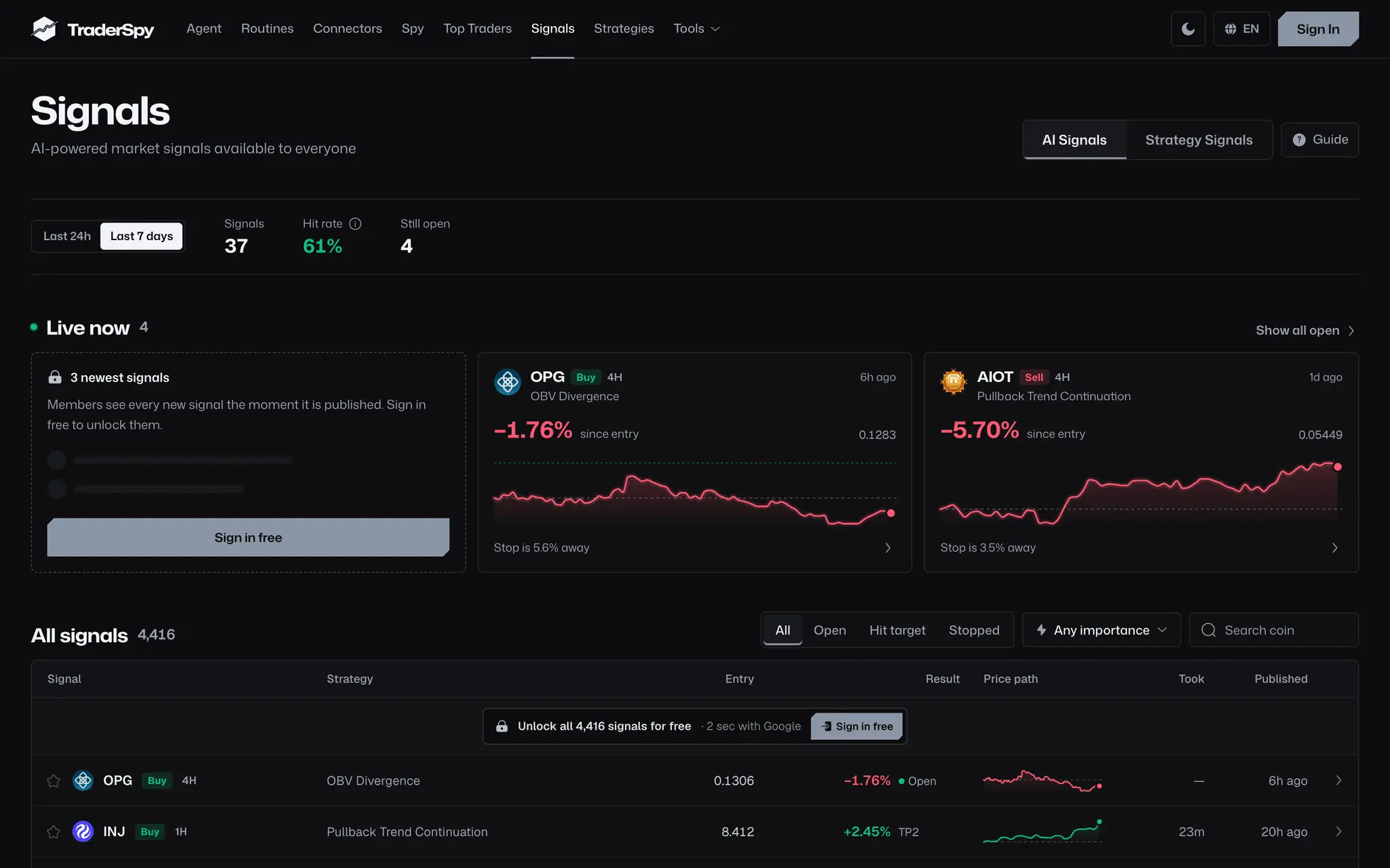 Screenshot 2 of TraderSpy