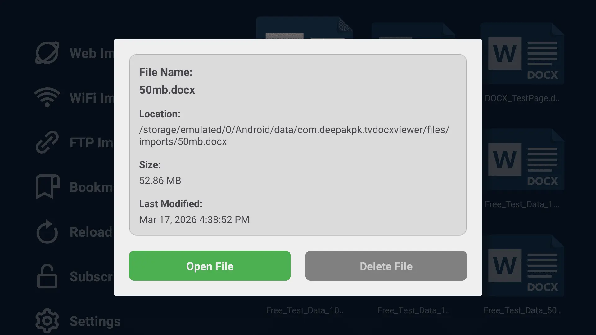 Screenshot 6 of TV DocX Viewer