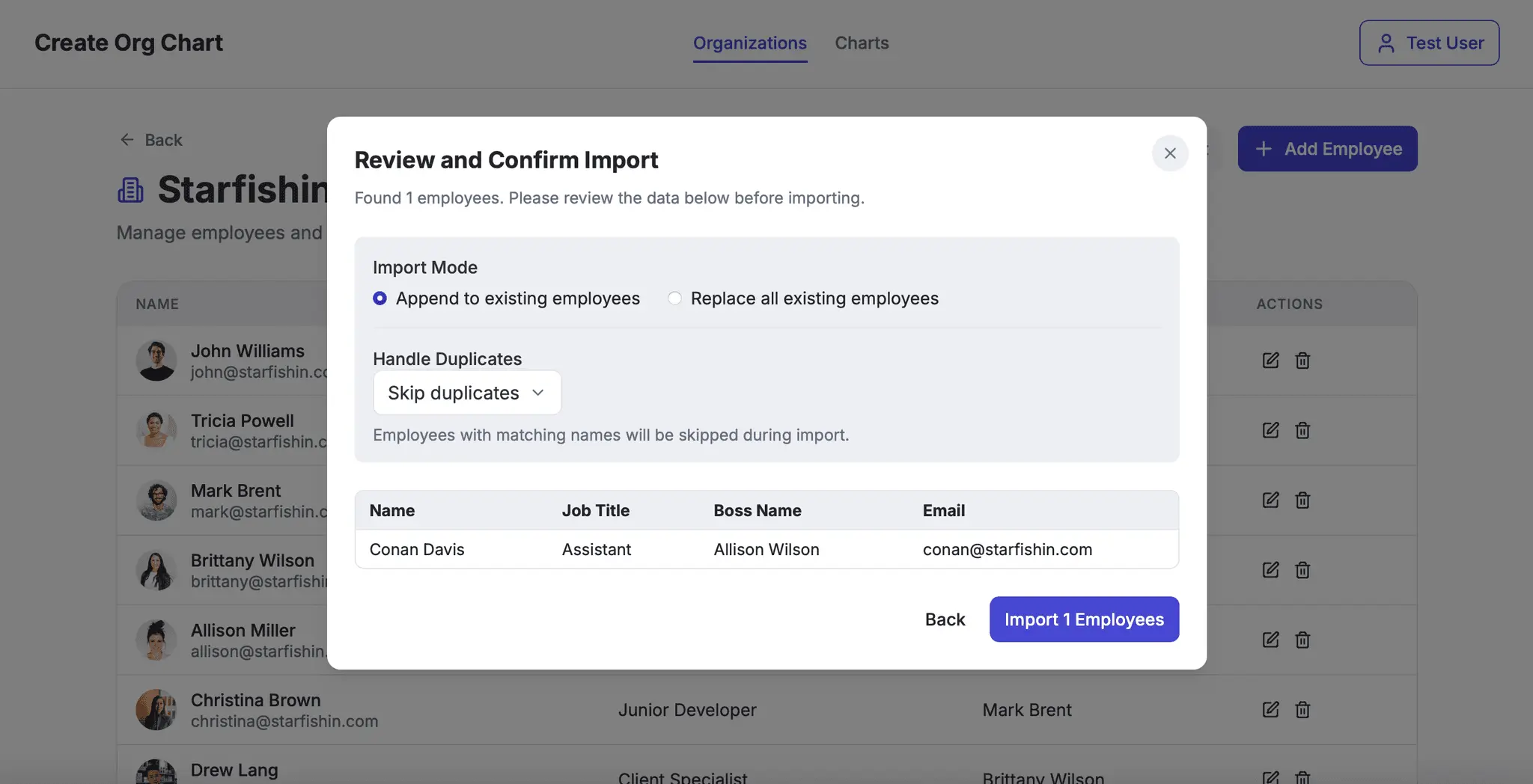 Screenshot 4 of Create Org Chart