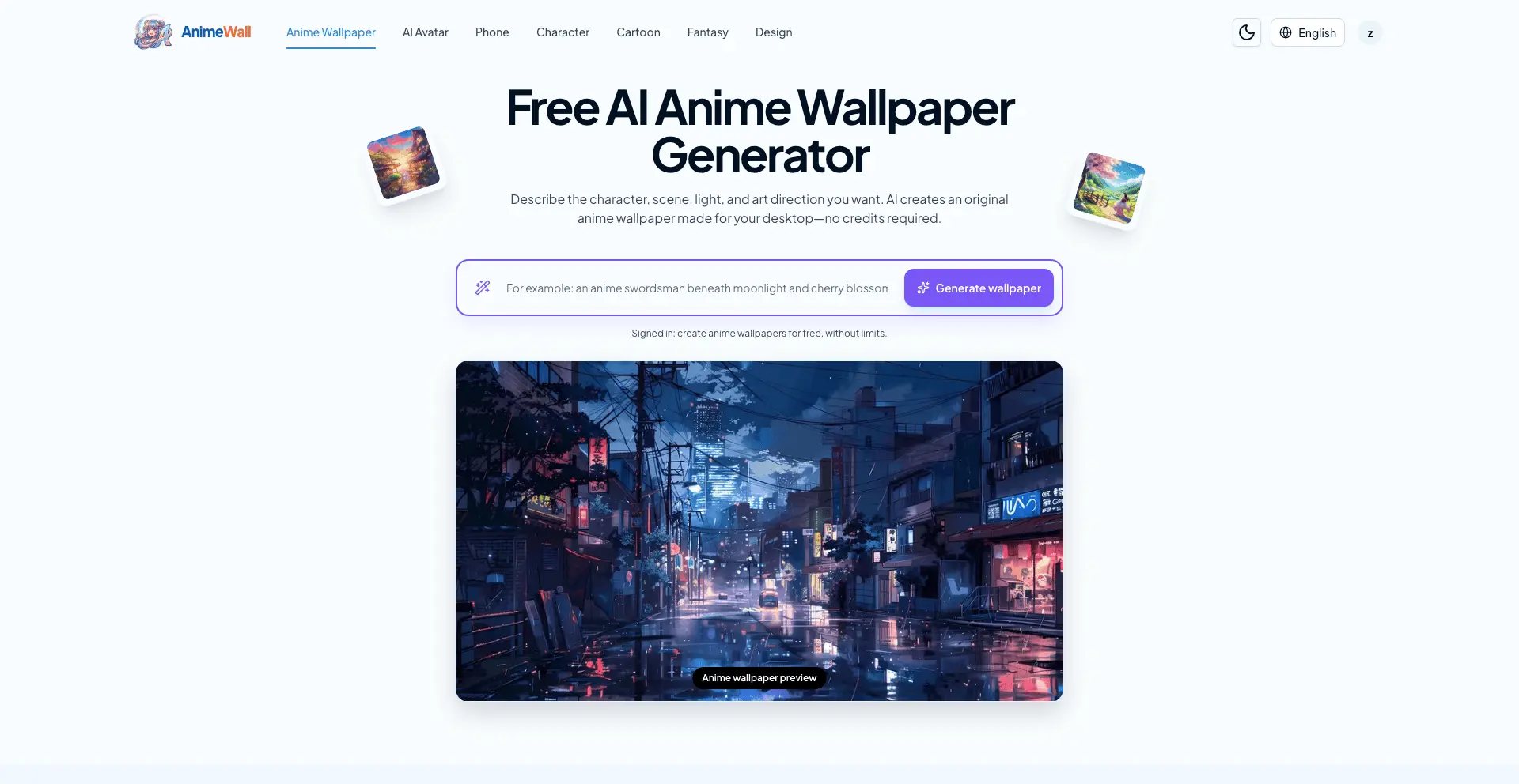 Screenshot 1 of AnimeWall