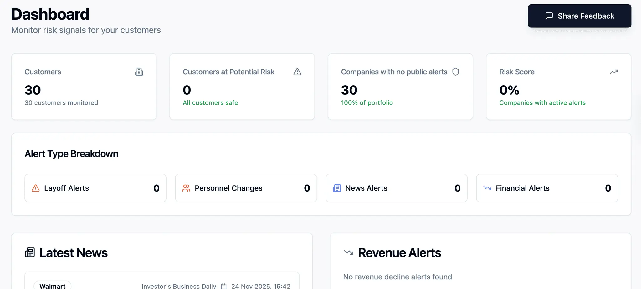 Screenshot 3 of Sentiel Insights Churn Watch
