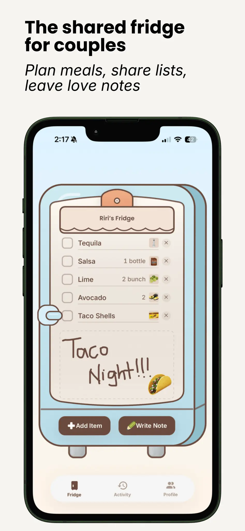 Screenshot 2 of Our Fridge - Grocery List