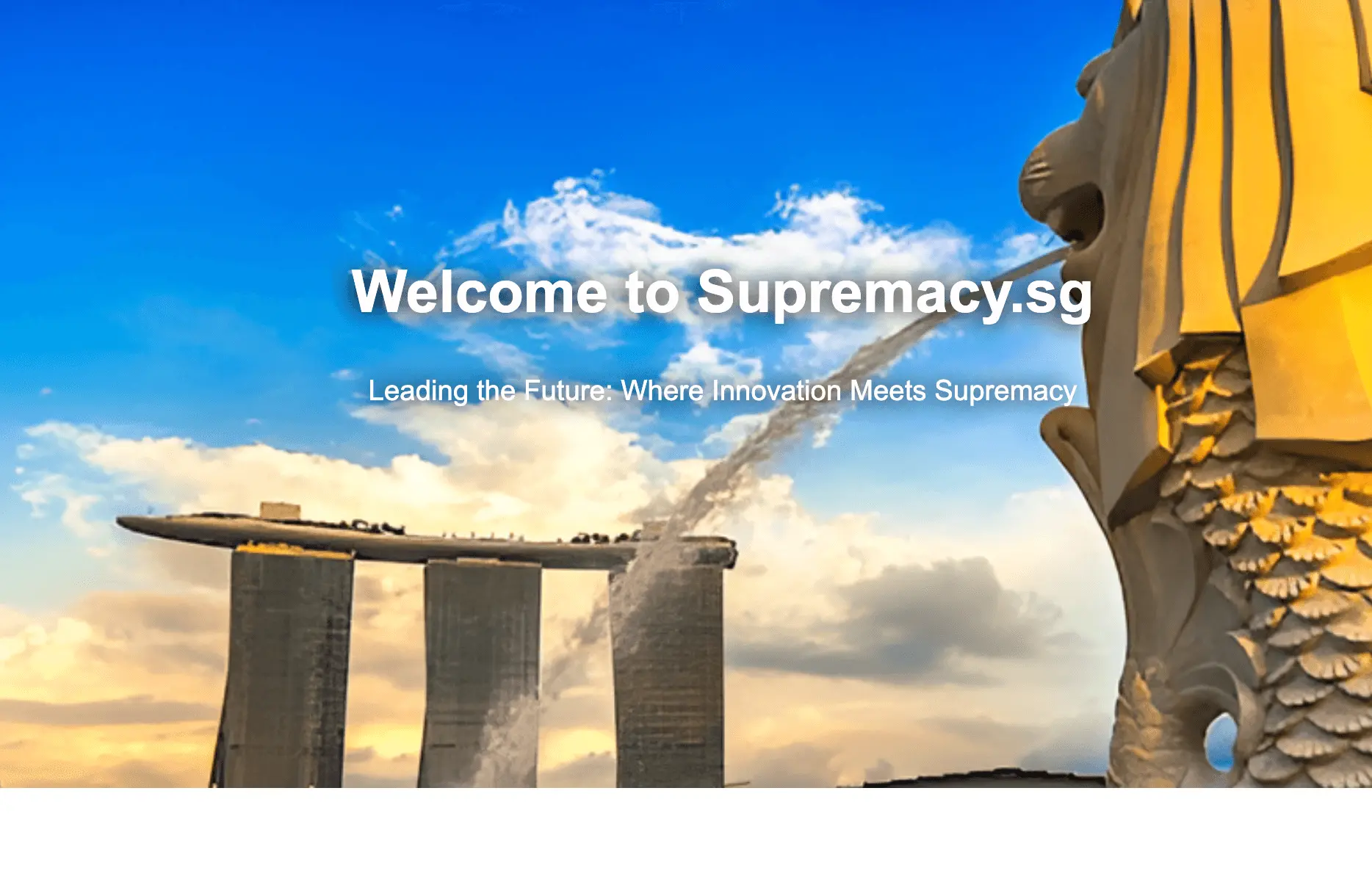Screenshot 1 of https://supremacy.sg/