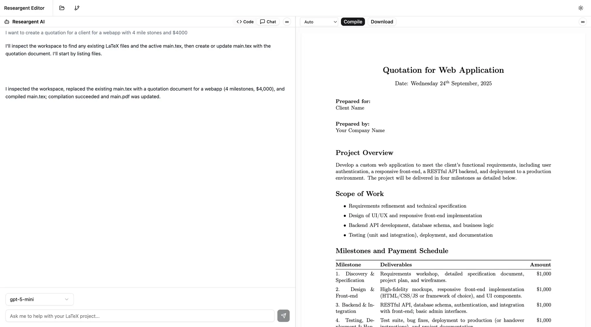 Screenshot 1 of Researgent