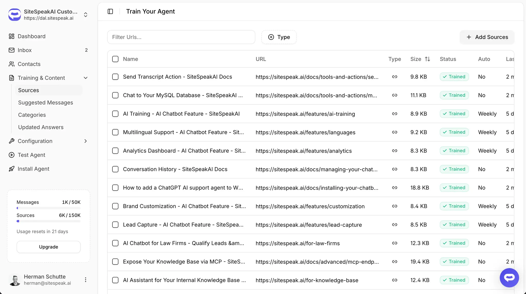 Screenshot 3 of SiteSpeakAI