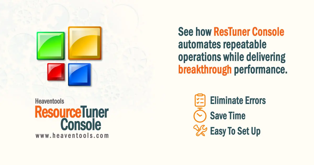 Screenshot 1 of Resource Tuner Console