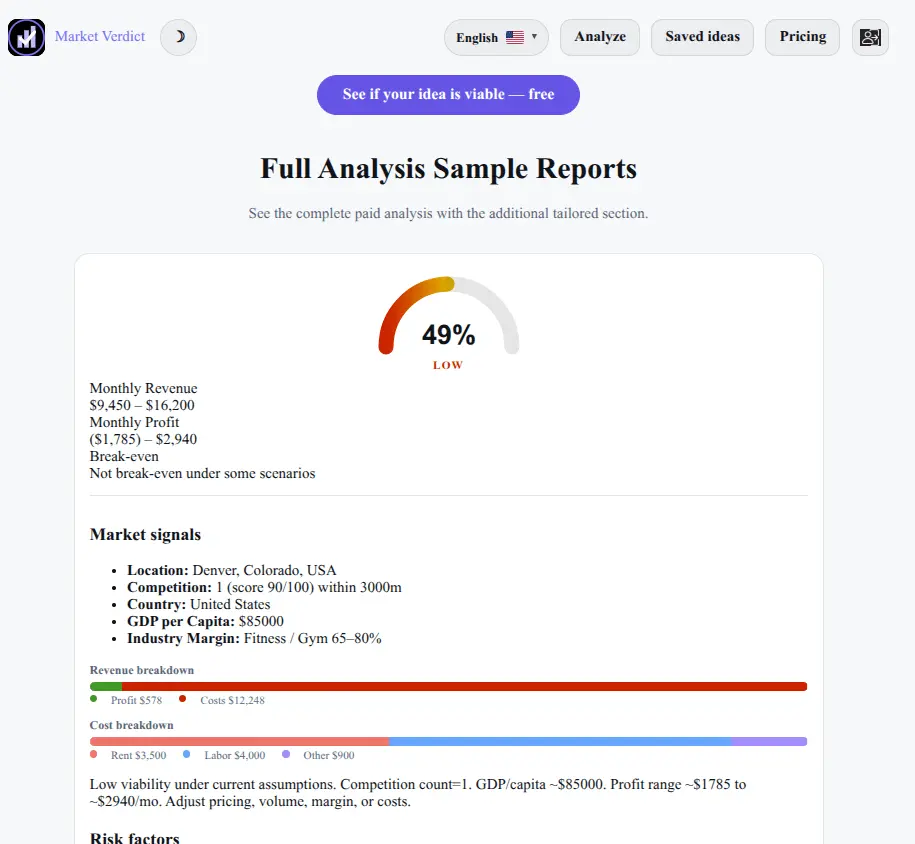Screenshot 3 of Market Verdict
