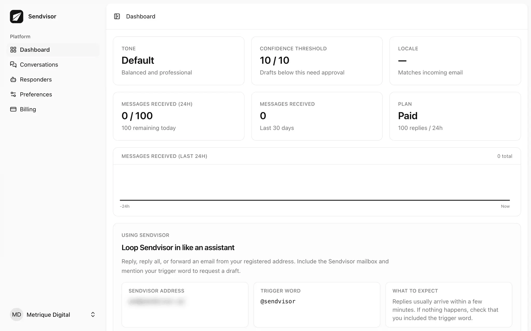 Screenshot 2 of sendvisor.ai
