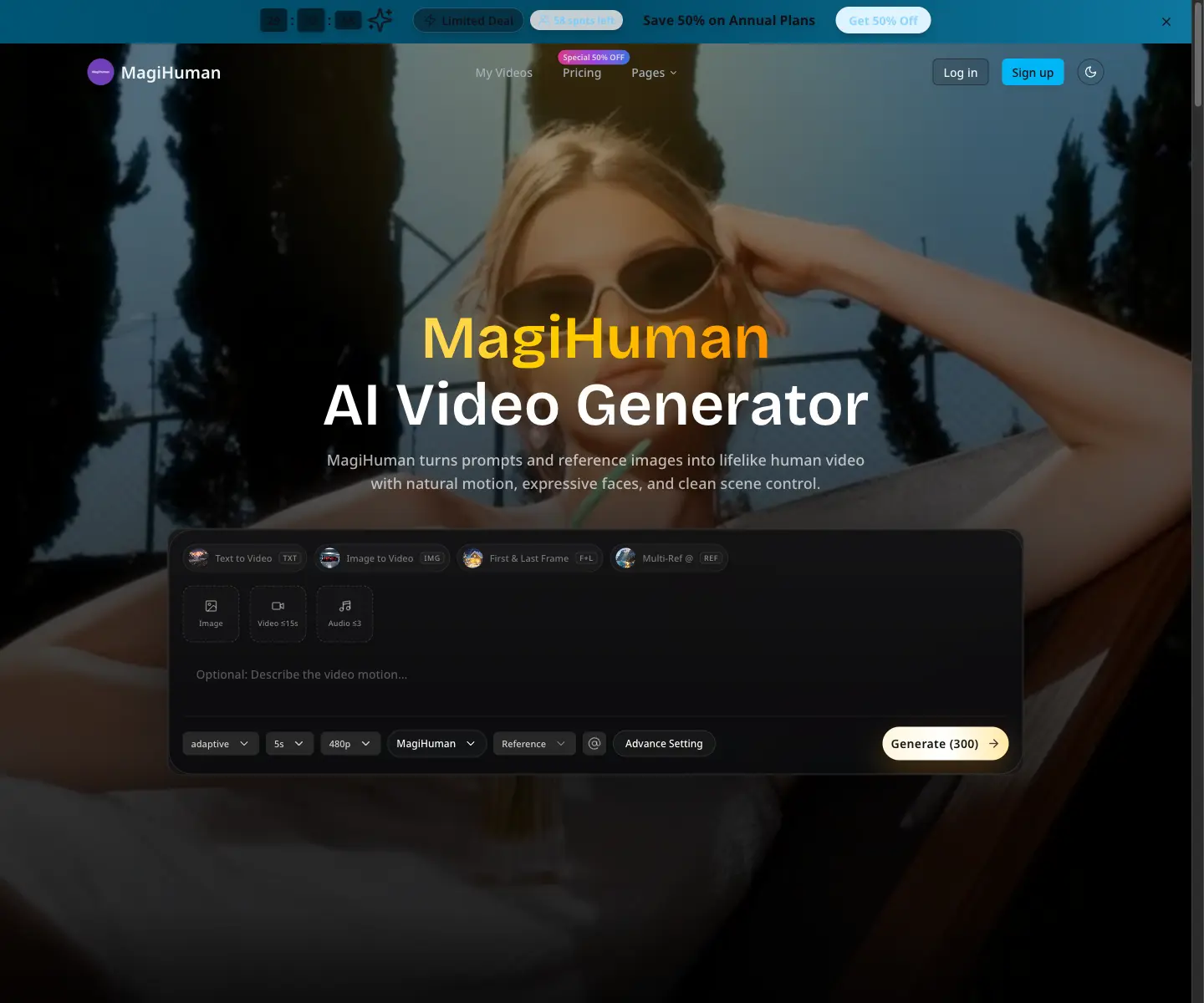 Screenshot 1 of MagiHuman AI Video Generator