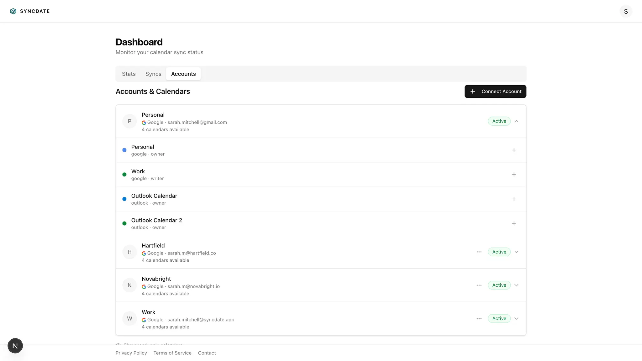 Screenshot 1 of SYNCDATE