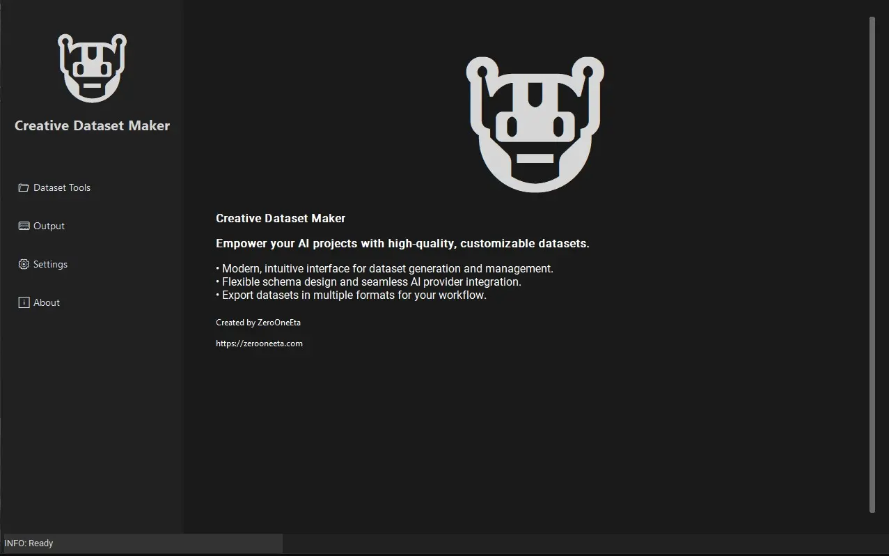 Screenshot 1 of Creative Datasets Maker