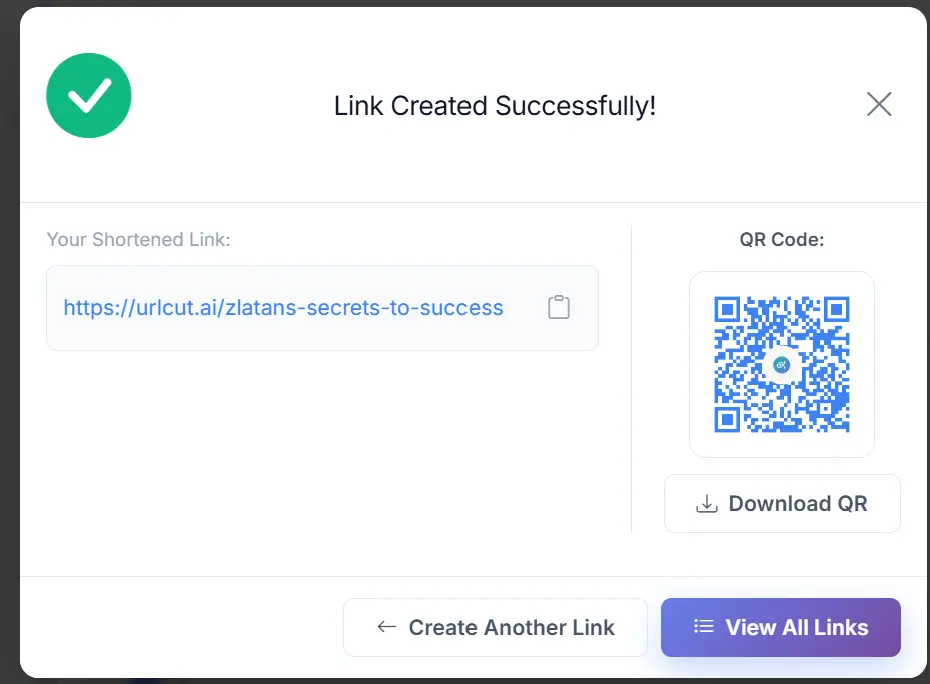 Screenshot 1 of URLcut.ai