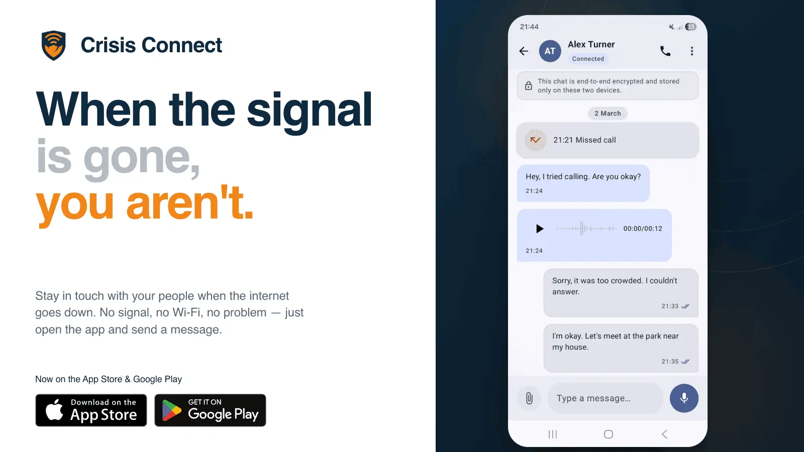 Screenshot 1 of Crisis Connect