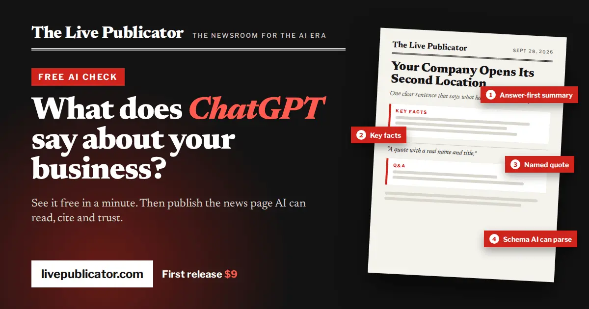 Screenshot 1 of LivePublicator