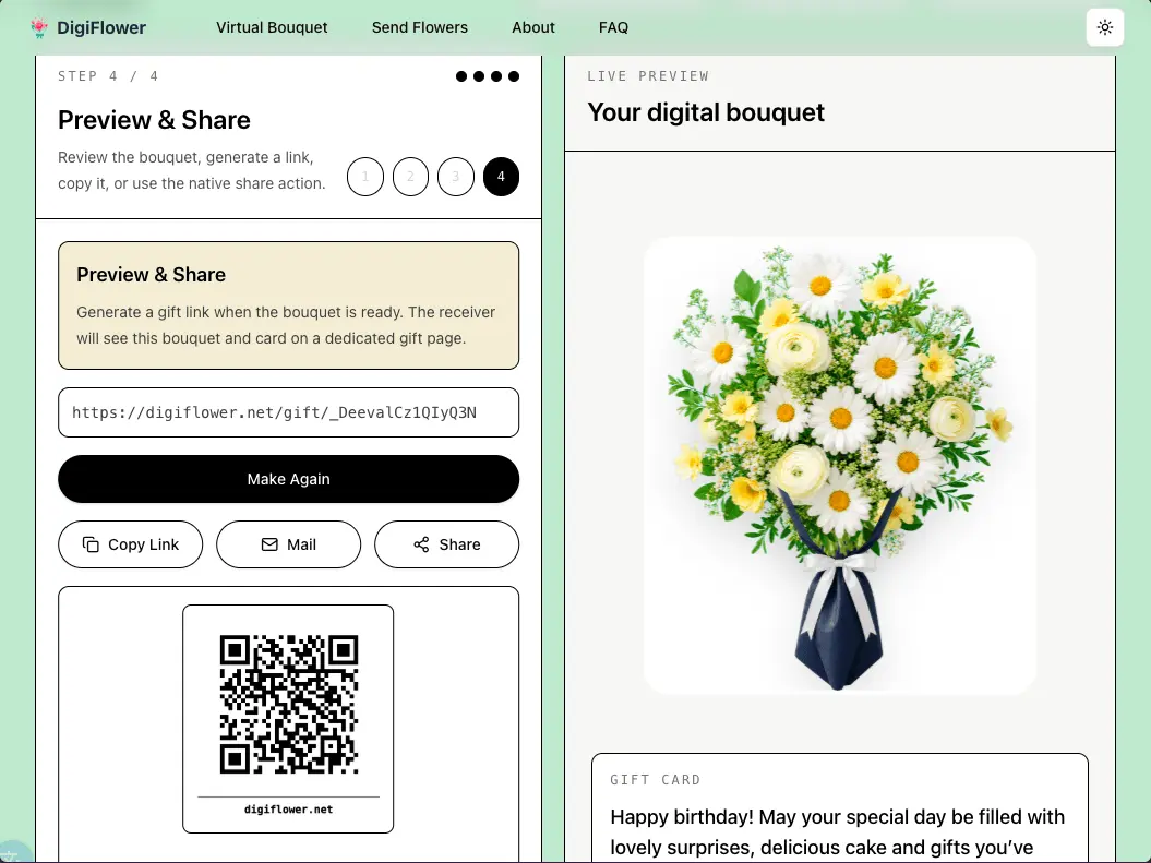Screenshot 5 of Digital Flower Bouquet
