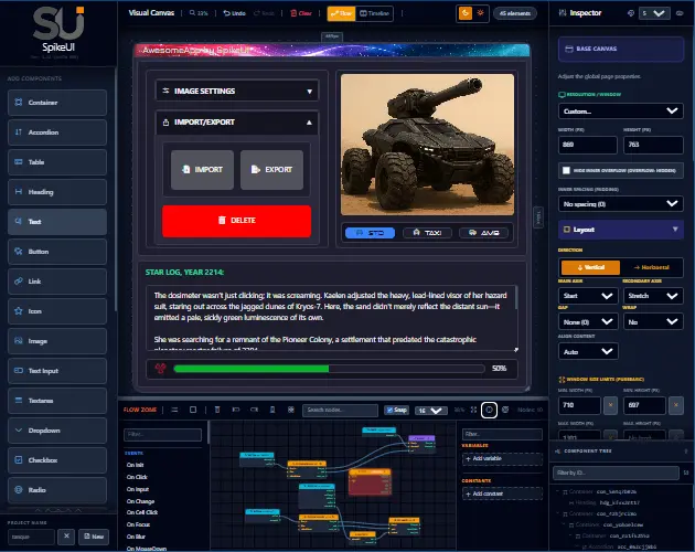 Screenshot 2 of SpikeUI
