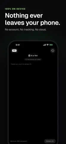 Screenshot 5 of AI or Not: Text Detector