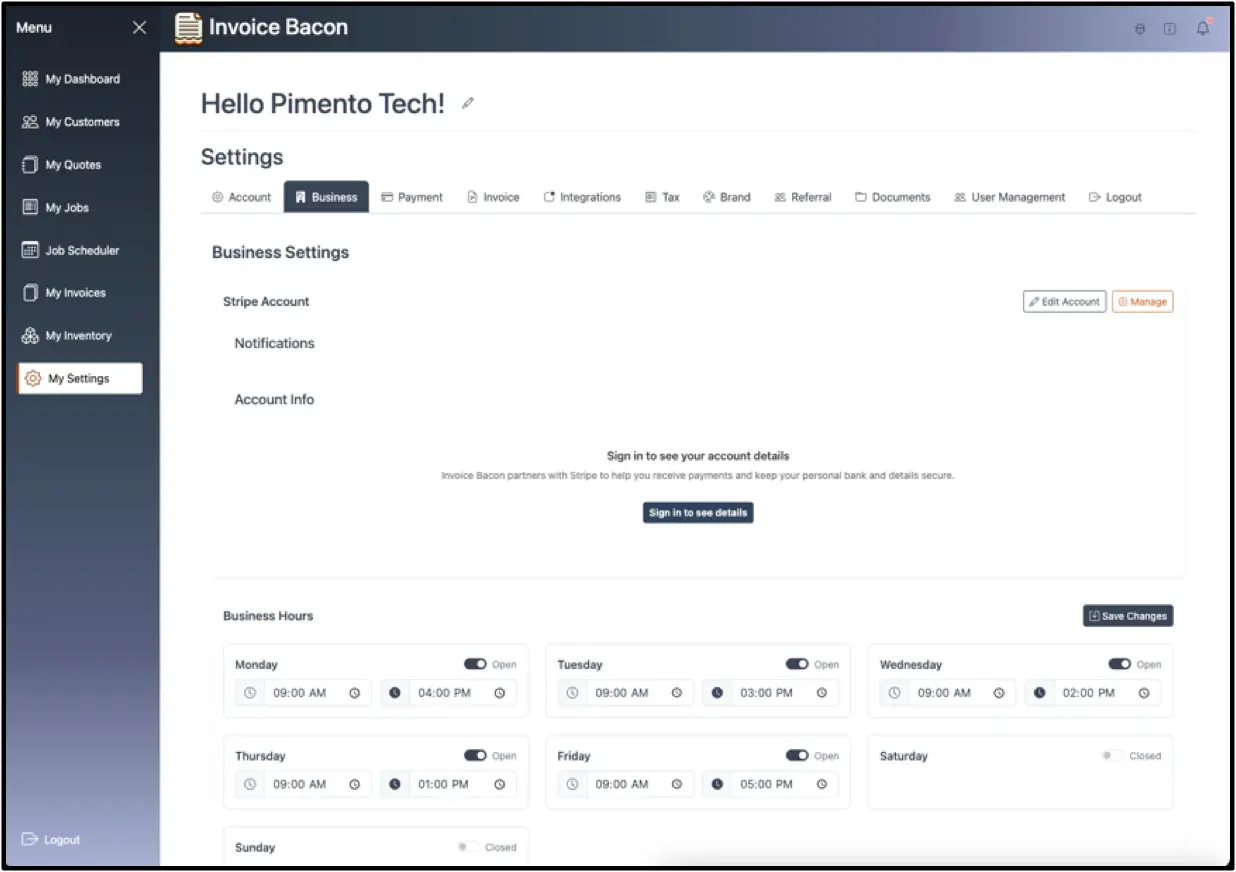Screenshot 1 of Invoice Bacon
