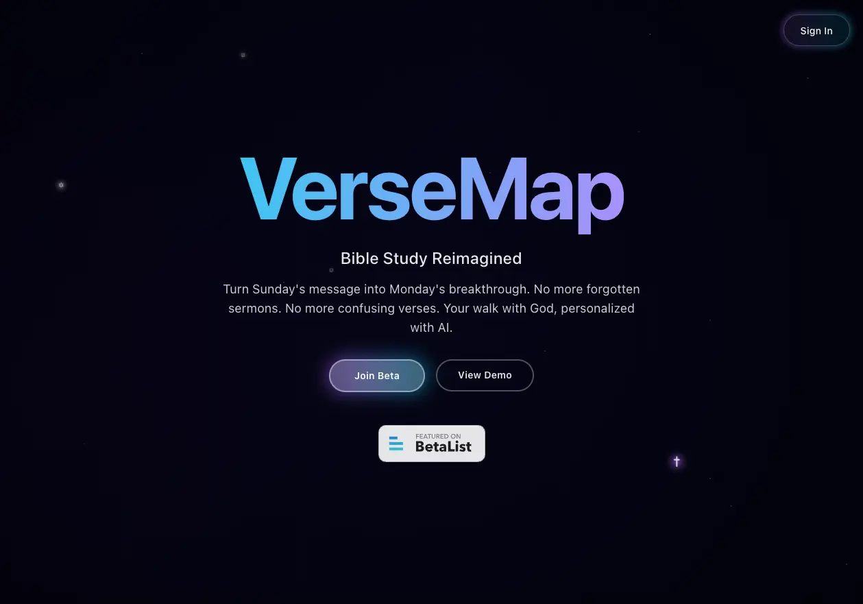 Screenshot 1 of VerseMap AI