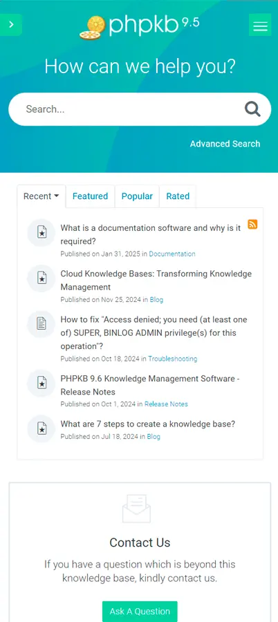 Screenshot 2 of PHPKB