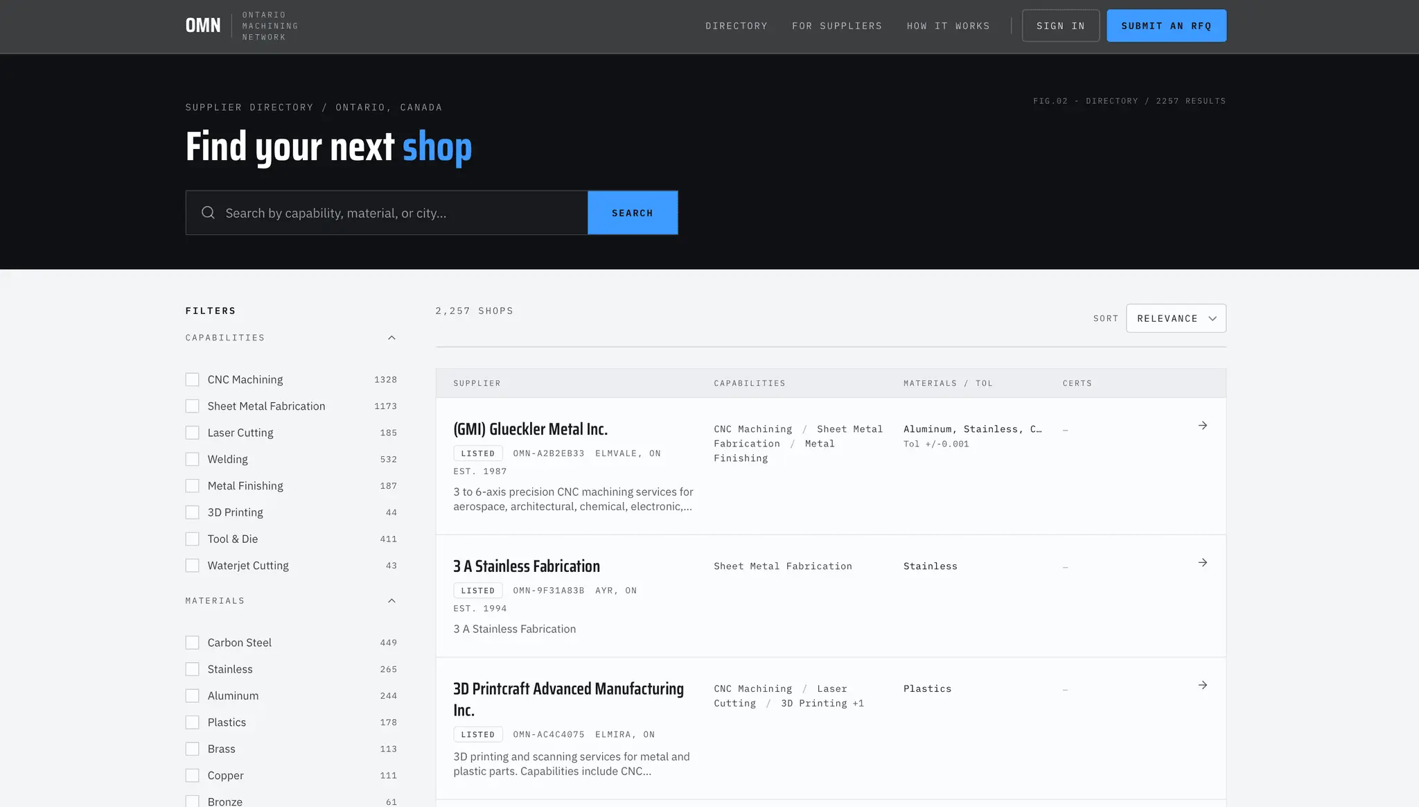 Screenshot 3 of Ontario Machining Network