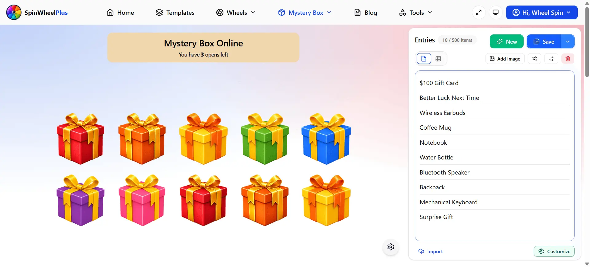 Screenshot 5 of SpinWheelPlus