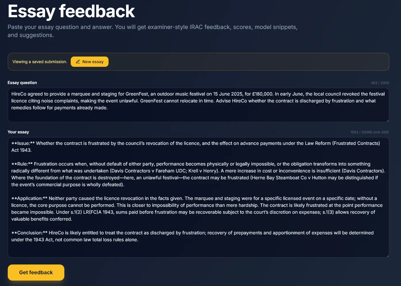 Screenshot 2 of IRAC Coach