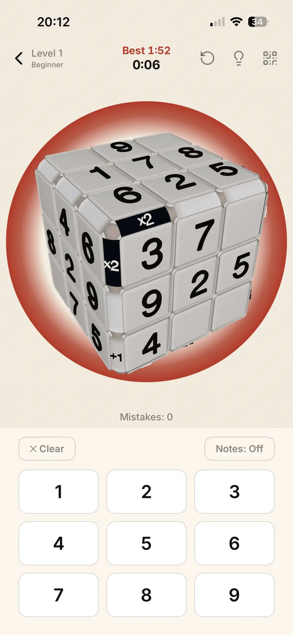 Screenshot 1 of Kropki 3D Sudoku