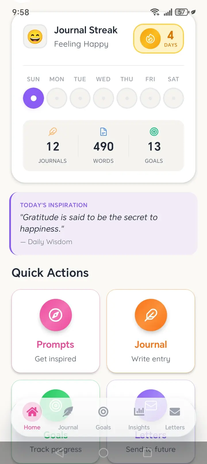 Screenshot 3 of SpeakDiary - Voice Diary App