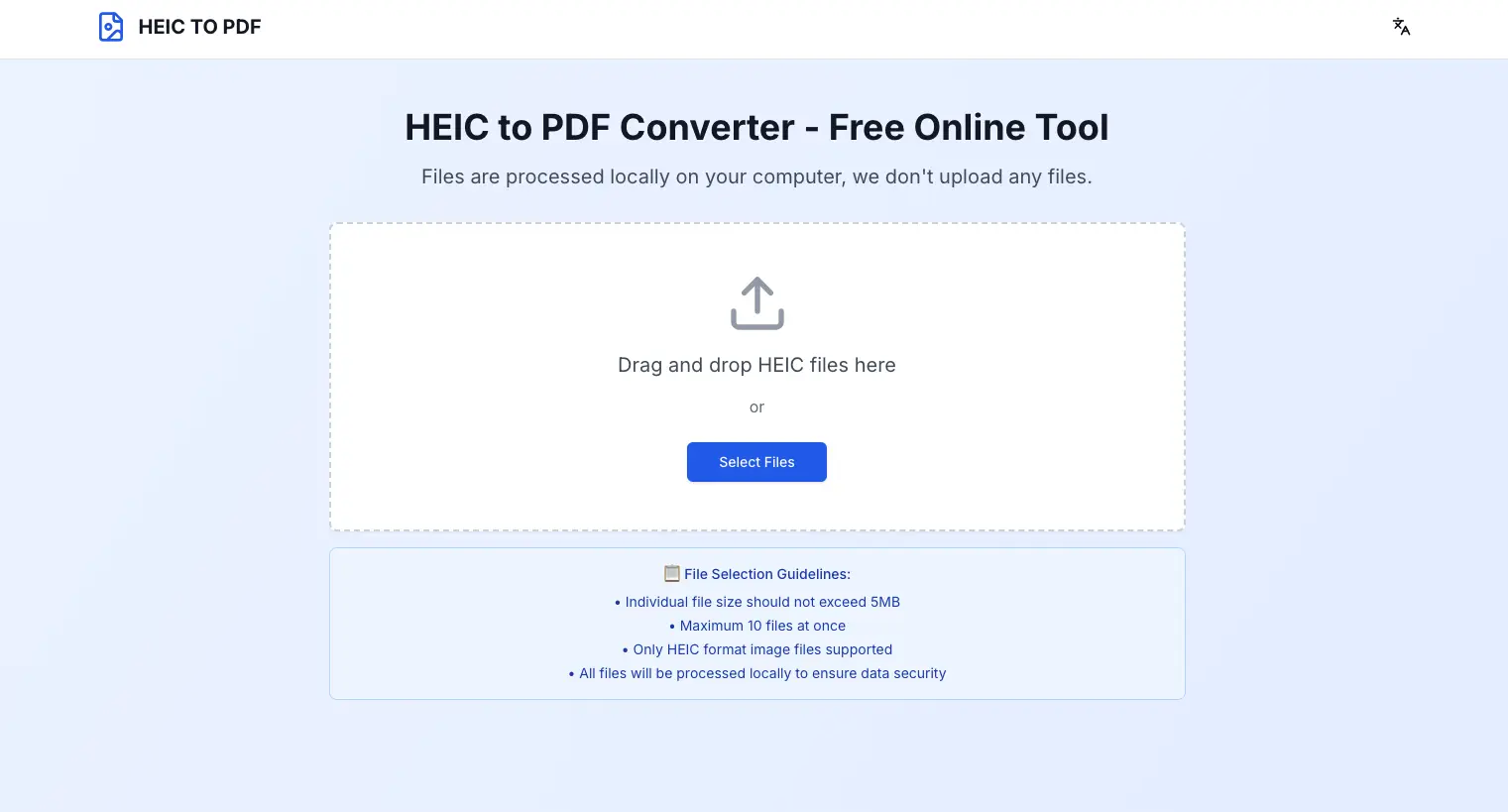 Screenshot 1 of heictopdf