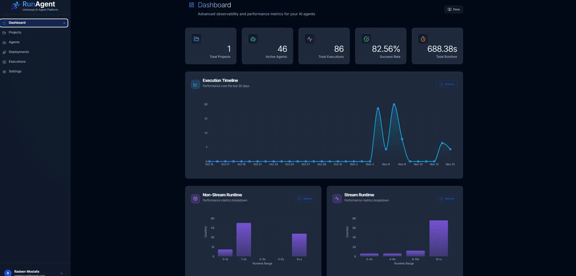 Screenshot 4 of RunAgent