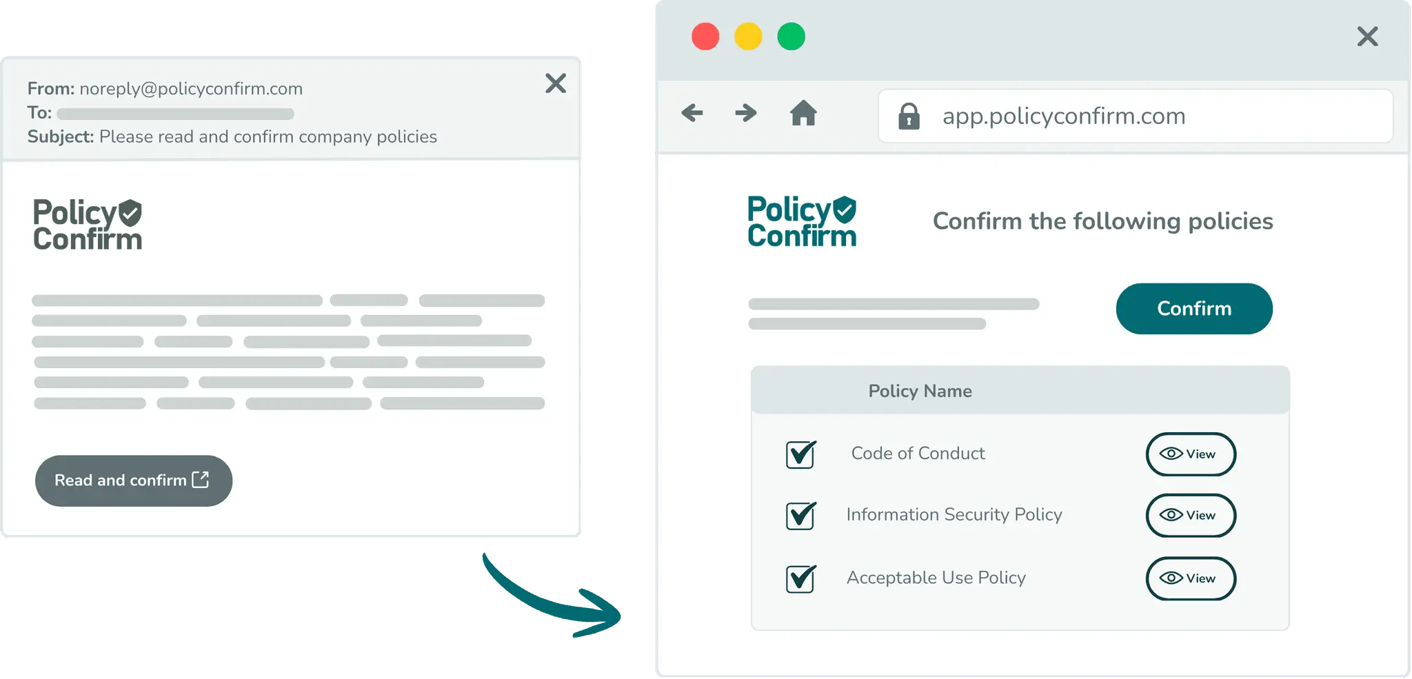 Screenshot 2 of Policy Confirm