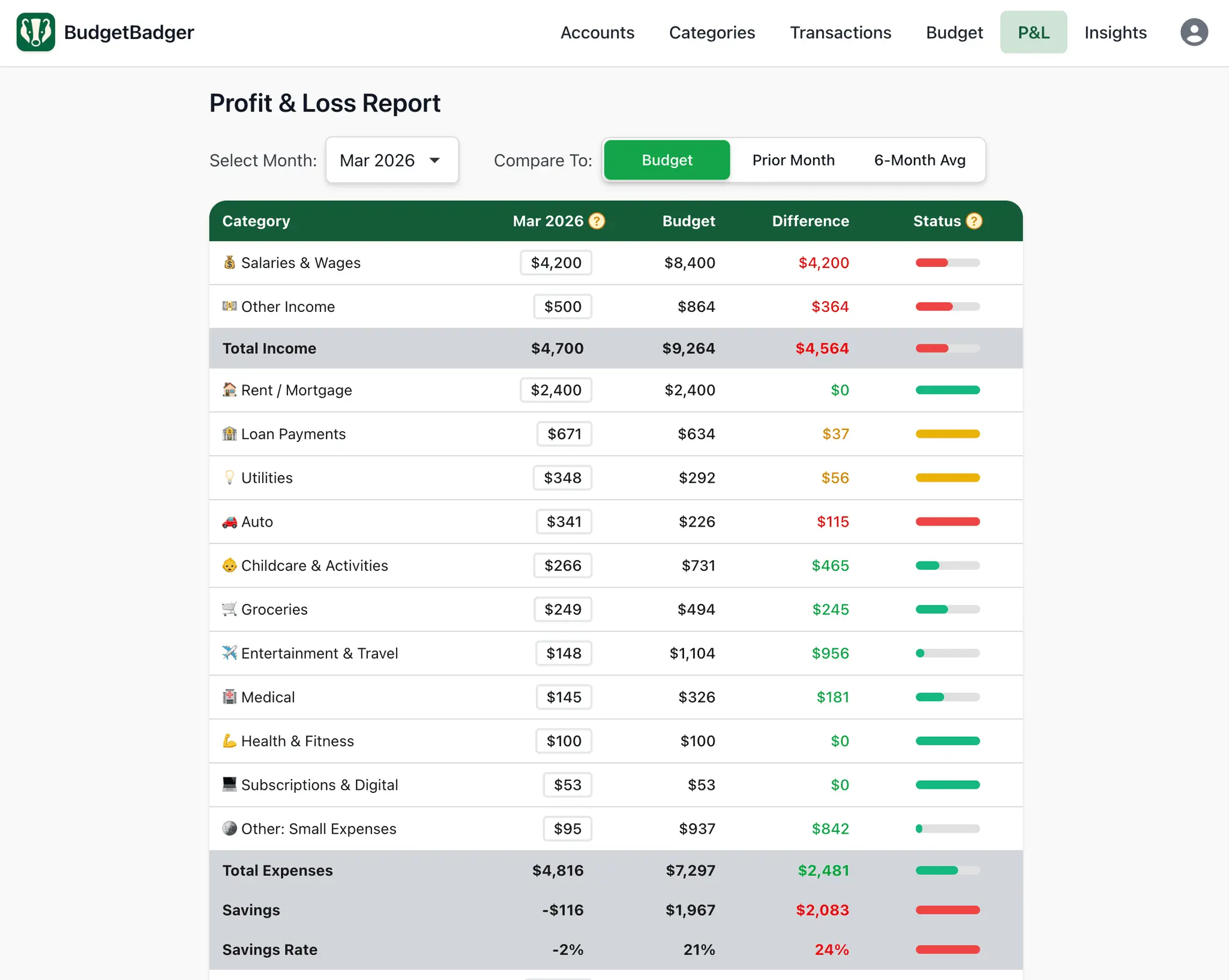 Screenshot 3 of BudgetBadger