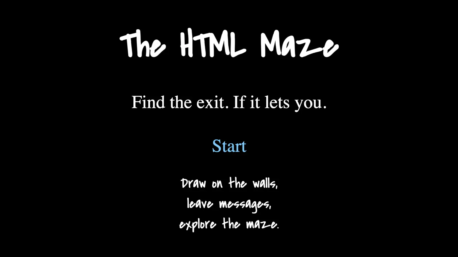 Screenshot 1 of The HTML Maze