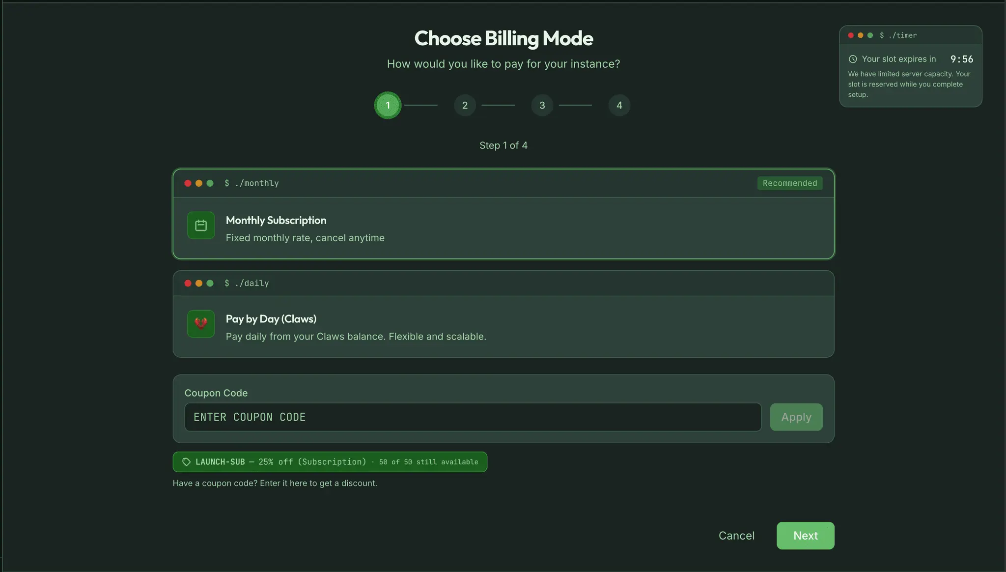 Screenshot 4 of Managed OpenClaw Hosting