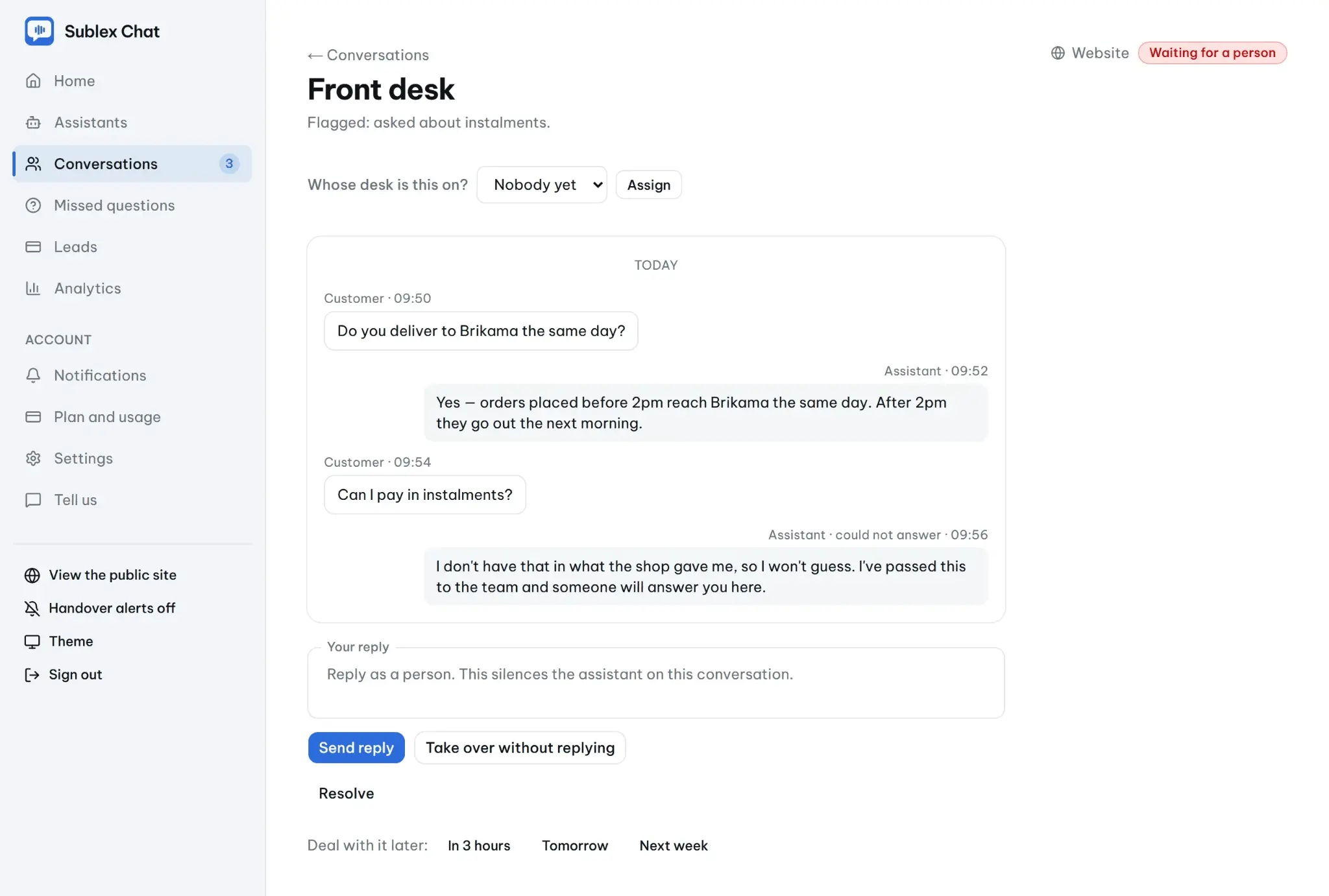Screenshot 5 of Sublex Chat