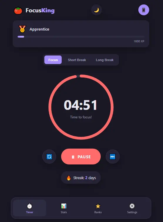 Screenshot 3 of FocusKing