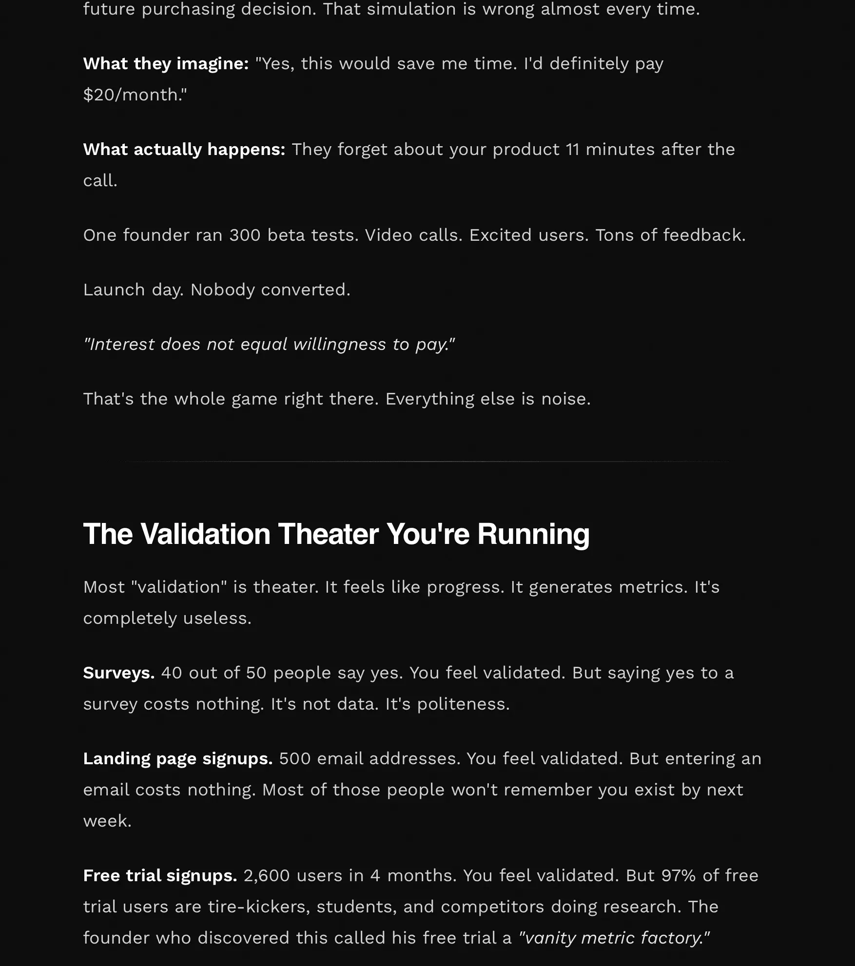 Screenshot 3 of The SaaS Validation Playbook