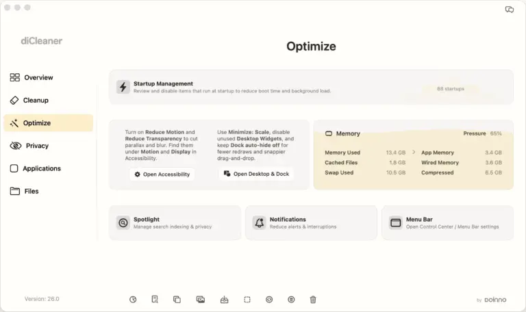 Screenshot 5 of diCleaner for Mac