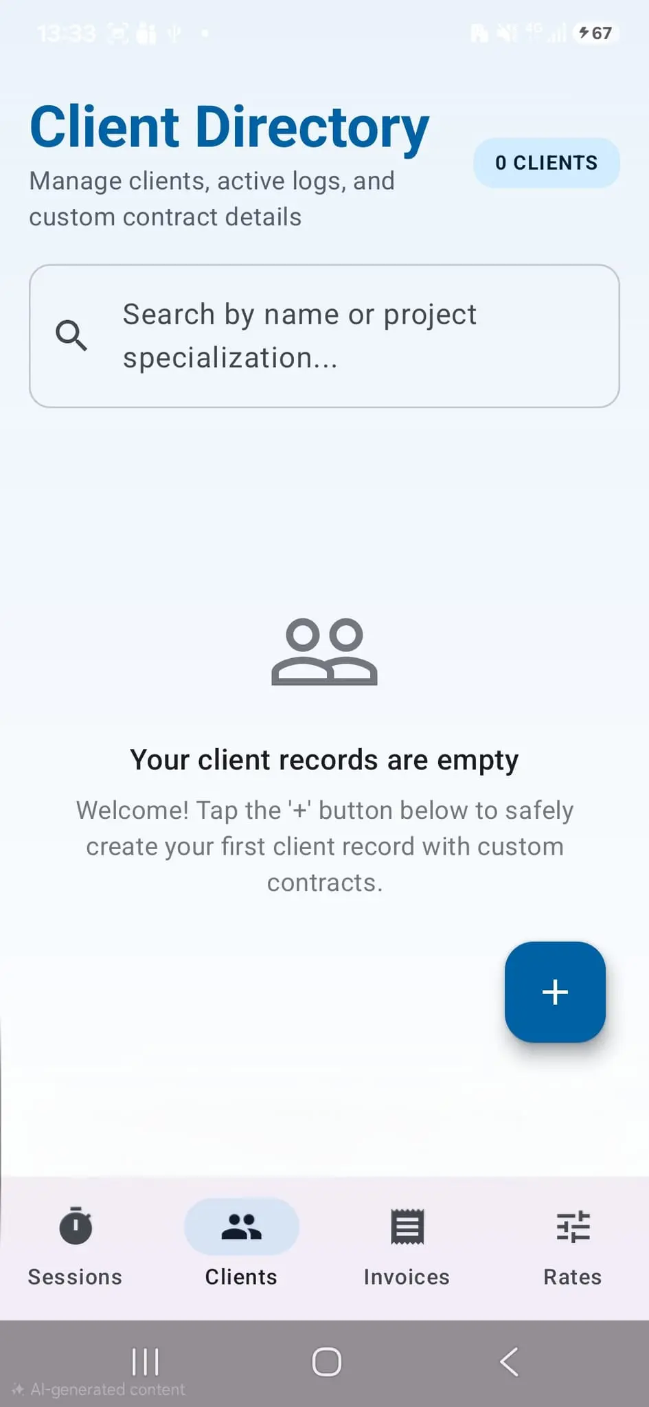 Screenshot 2 of WorkLog Session Tracker