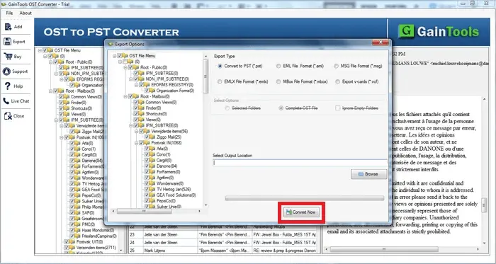 Screenshot 3 of GainTools OST To VCF Converter