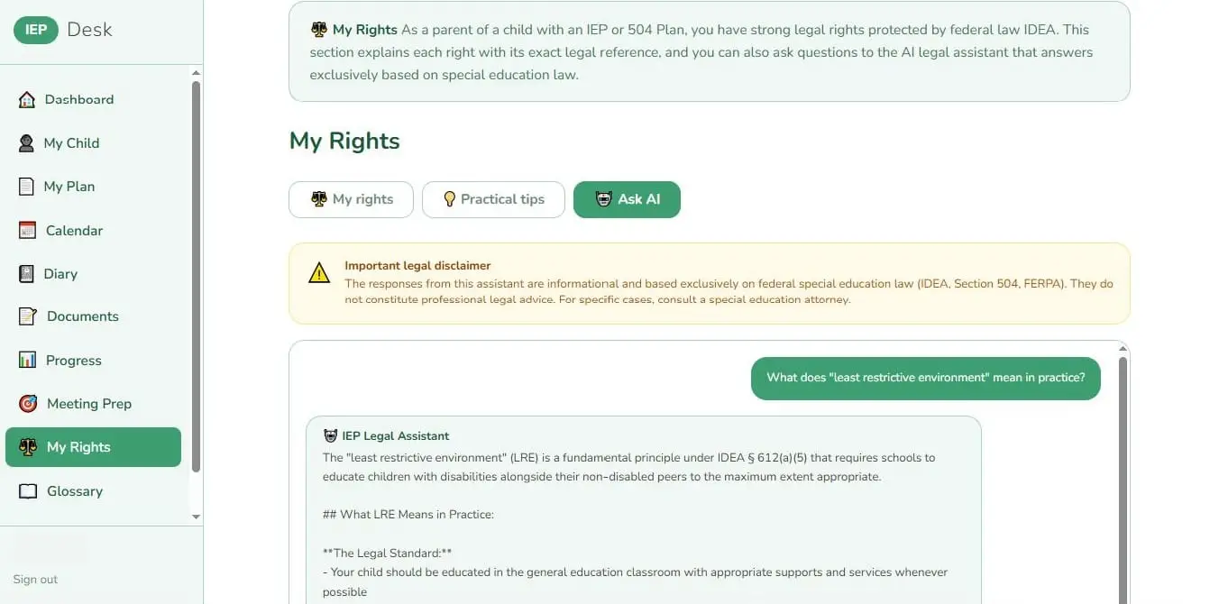Screenshot 3 of IEP Desk