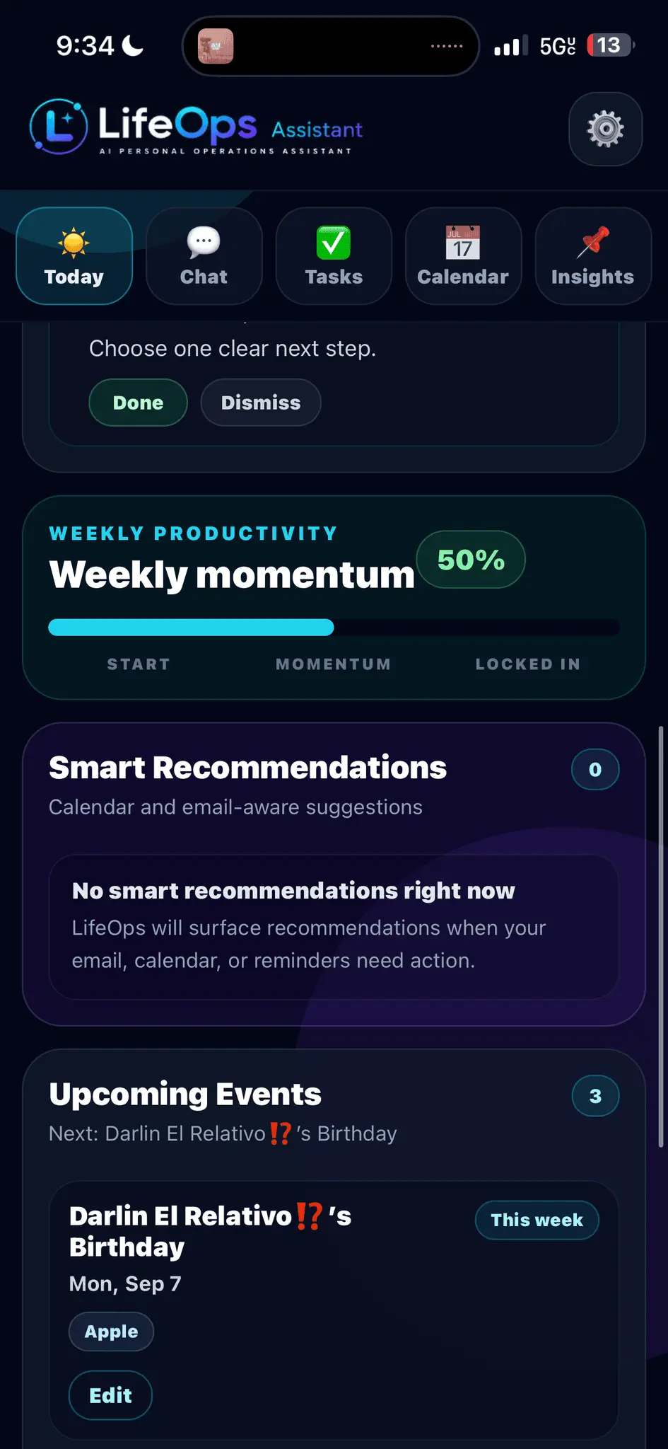 Screenshot 7 of LifeOps Assistant