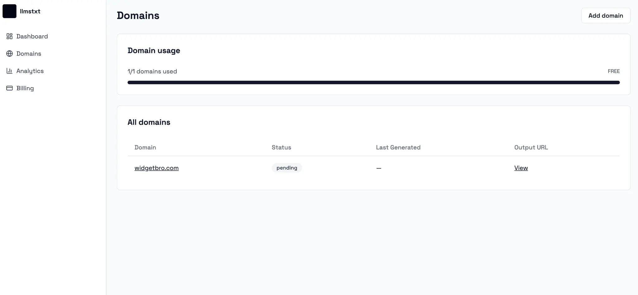 Screenshot 1 of llmstxt.click