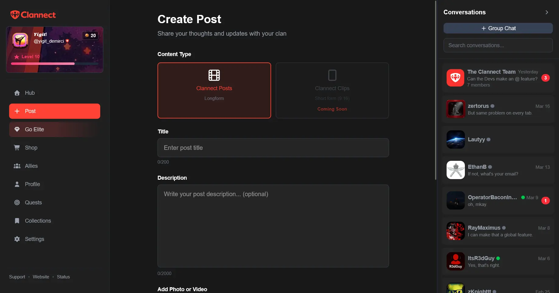 Screenshot 4 of Clannect