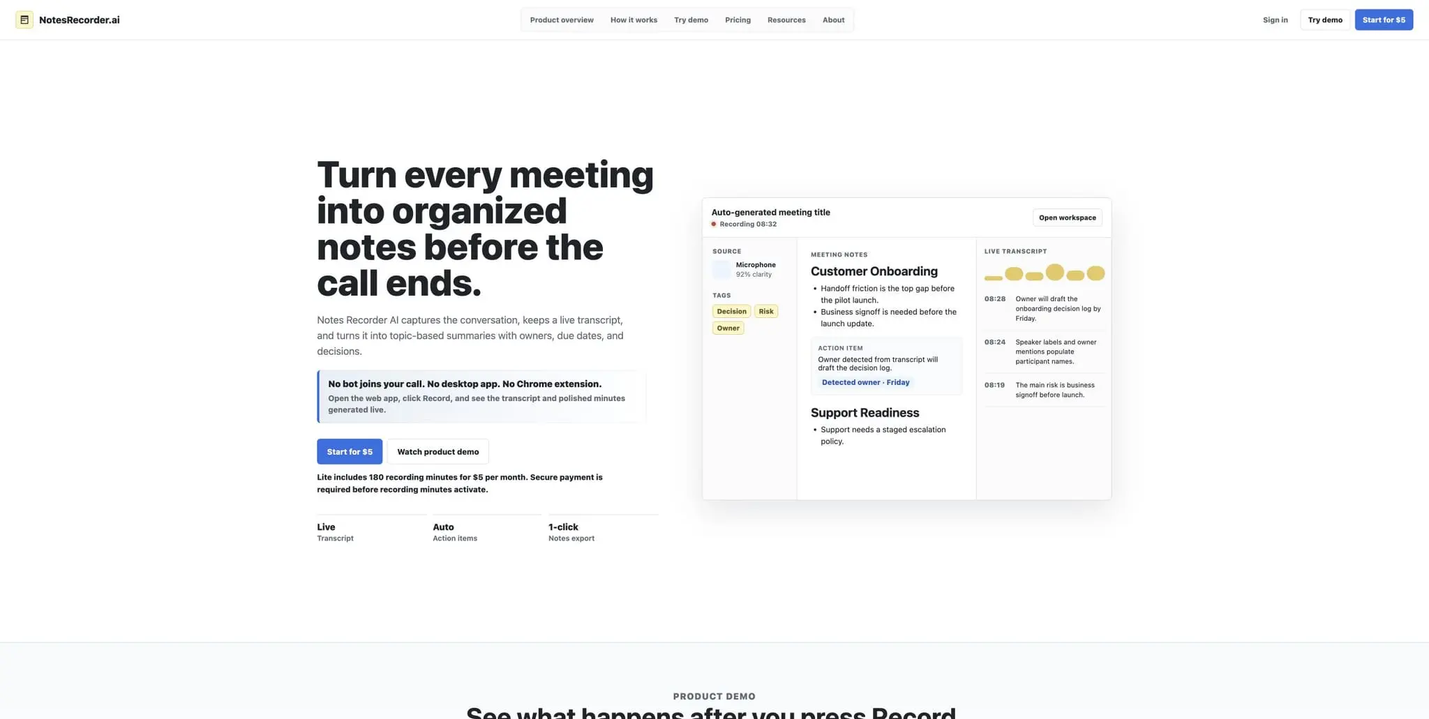 Screenshot 2 of Notes Recorder